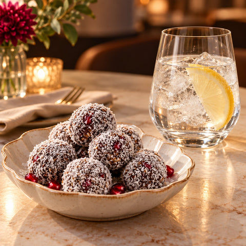 Energy balls Cocos Loccos cu fulgi de cocos și rodie – Vive! Pipera