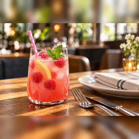 Limonadă cu zmeură și lămâie, servită rece – Vive! Pipera