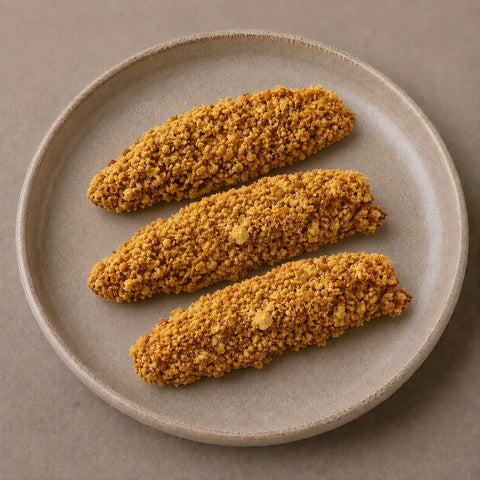 Crispy Tofu Strips, fâșii crocante de tofu pané – Vive! Pipera