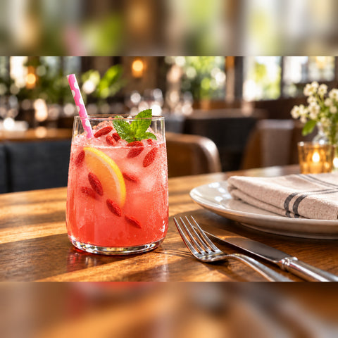 Limonadă cu goji și lămâie, servită rece – Vive! Pipera